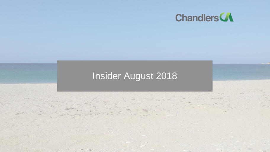 Tax Insider Guide for August 2018