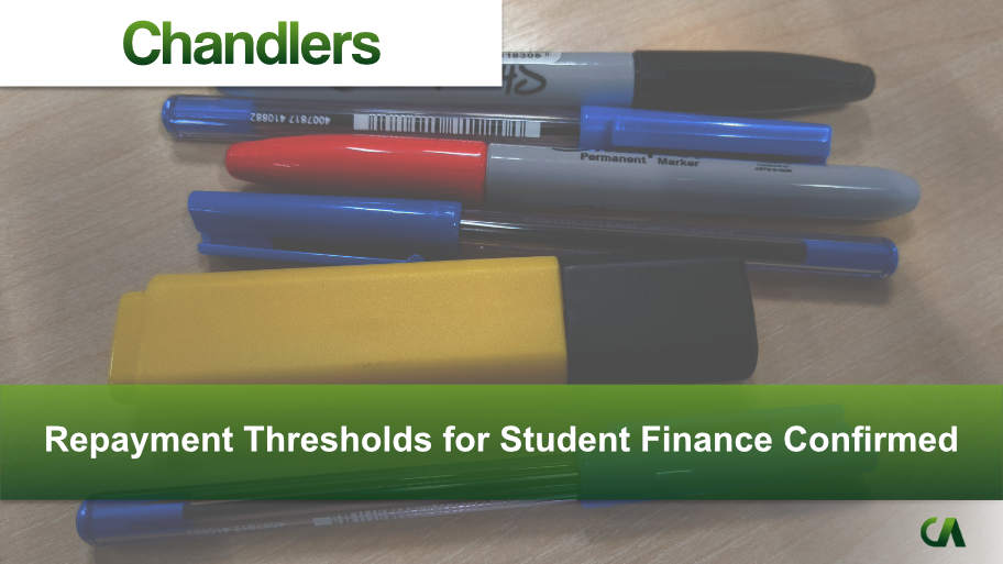 Repayment thresholds for student finance confirmed