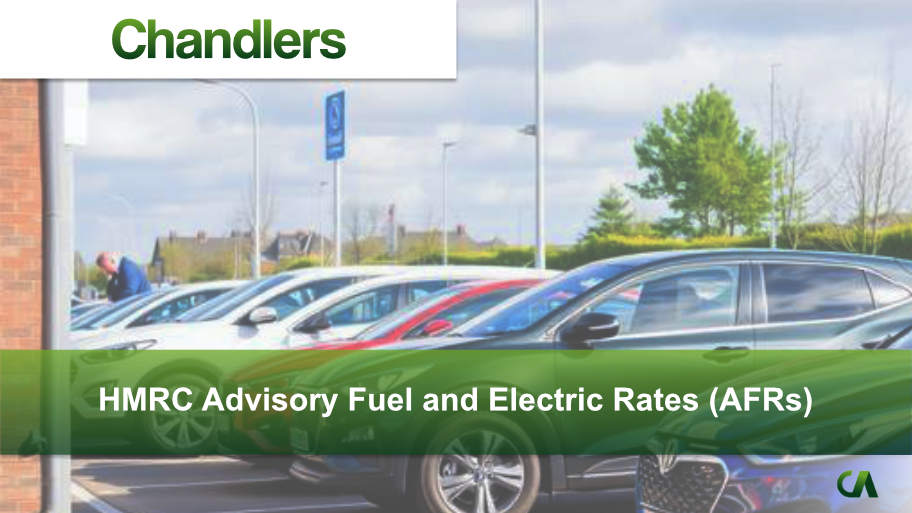 Latest HMRC Advisory Fuel and Electric Rates (AFRs) for company cars