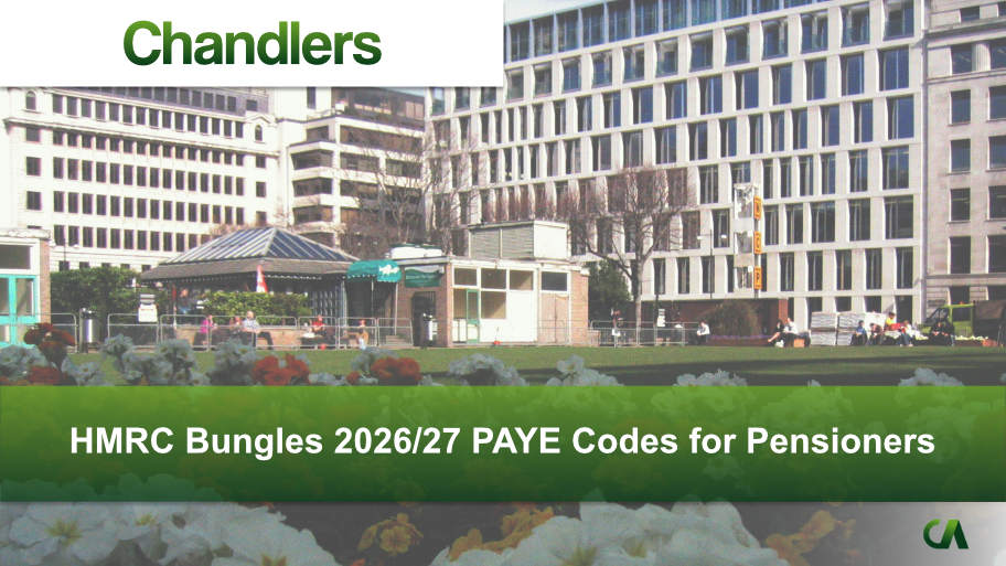 HMRC Bungles 2026/27 PAYE Codes for Pensioners